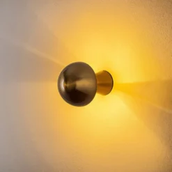 Seinävalaisin Linento Lighting Fungal, G9, kulta, eri kokoja