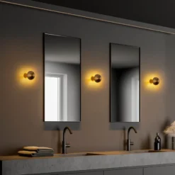 Seinävalaisin Linento Lighting Fungal, G9, kulta, eri kokoja