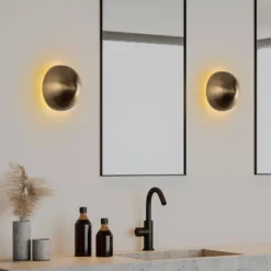 Seinävalaisin Linento Lighting Fungal, G9, kulta, eri kokoja