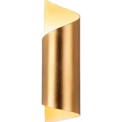 Seinävalaisin Linento Lighting Kivrik, 8x27cm, kulta