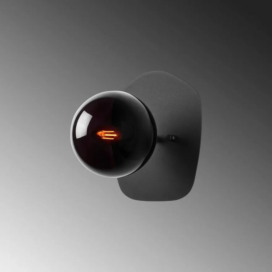 Seinävalaisin Linento Lighting Well 11675, Ø15cm, musta