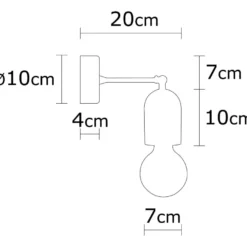 Seinävalaisin Linento Lighting Datca, puu