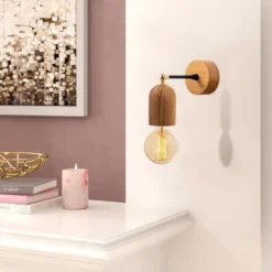 Seinävalaisin Linento Lighting Datca, puu