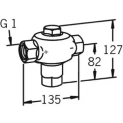 Sekoitusventtiili Oras 57C DN25 421025