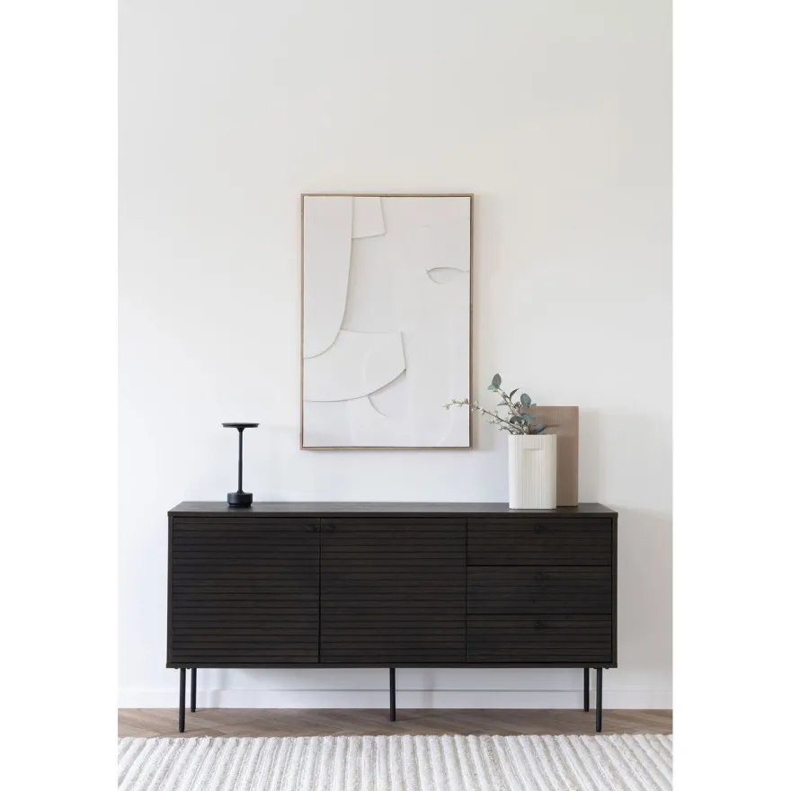 Senkki House Nordic Kyoto, 150x40x74cm, tummanruskea tammiviilu