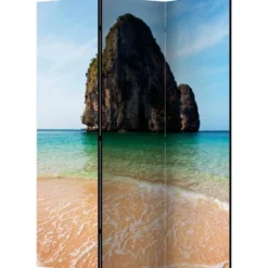 Sermi Artgeist Rock formation by shoreline, Andaman Sea, Thailand, 135x172cm