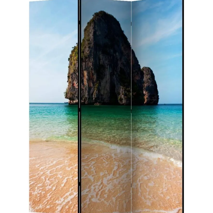 Sermi Artgeist Rock formation by shoreline, Andaman Sea, Thailand, 135x172cm