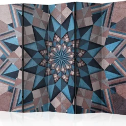 Sermi Artgeist Star Mandala -Brown and Blue II, 225x172cm