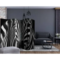 Sermi Artgeist White with black stripes II, 225x172cm