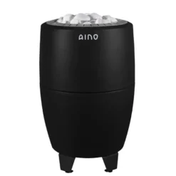 Sähkökiuas Aino-kiuas, 9kW, 8-12m³, kiinteä ohjaus, Midnight Black