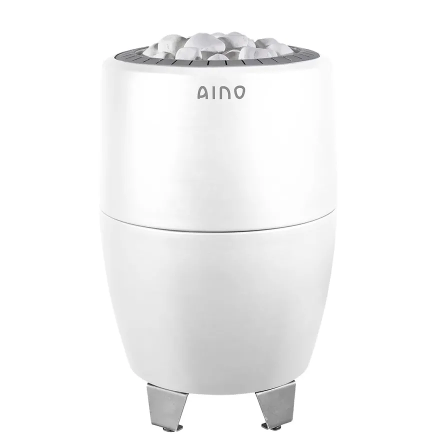Sähkökiuas Aino-kiuas, 9kW, 8-12m³, kiinteä ohjaus, Winter White