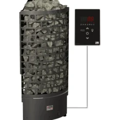 Sähkökiuas SAWO Aries Corner Black Ni2, 9kW, 8-14m³, erillinen ohjaus