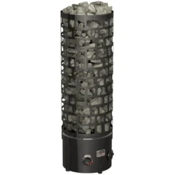 Sähkökiuas SAWO Aries Round Black NB, 7.5kW, 8-12m³, kiinteä ohjaus