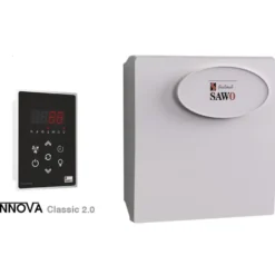 Sähkökiuas SAWO Nimbus vuolukivillä, 9kW, 8-14m³, erillinen ohjauskeskus