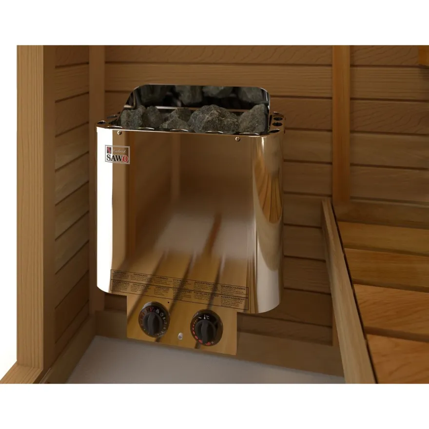 Sähkökiuas SAWO Nordex Classic, 8kW, 7-14m³, kiinteä ohjauskeskus