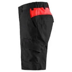 Shortsit Blåkläder 1446 Stretch, musta/punainen