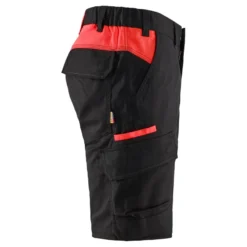 Shortsit Blåkläder 1446 Stretch, musta/punainen