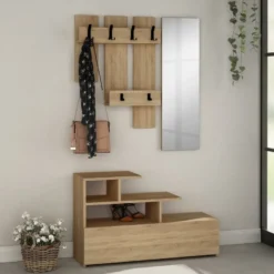 Säilytyskokonaisuus eteiseen Linento Furniture Vesty, eri värejä