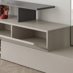 Säilytyskokonaisuus eteiseen Linento Furniture Ramda mokka/antrasiitti