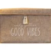 Säilytyskori Linento Good Vibes, 35x23x23cm, kerma