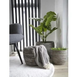 Säilytyskori/ruukku House Nordic Tivoli, 3kpl, harmaa