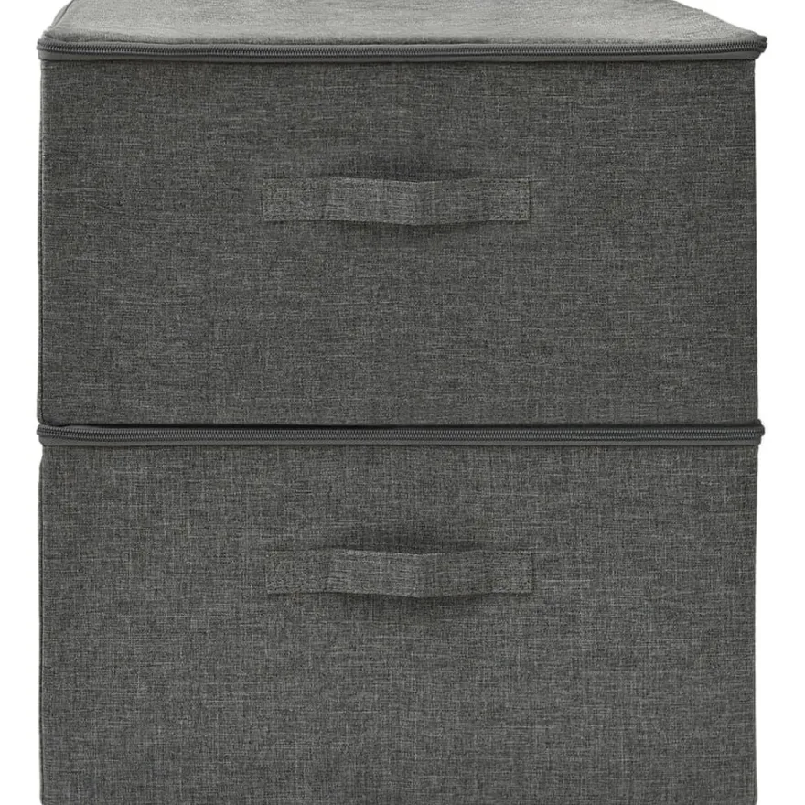 Säilytyslaatikot 2kpl, 43x34x23cm, kangas, eri värejä