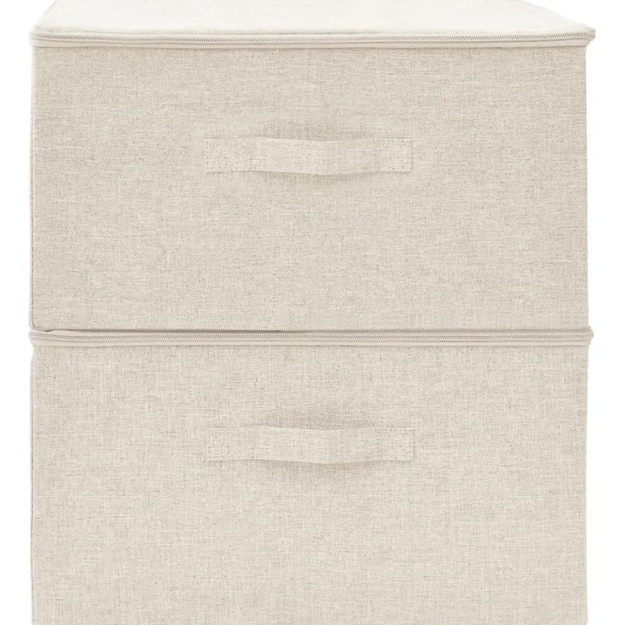 Säilytyslaatikot 2kpl, 43x34x23cm, kangas, eri värejä