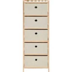 Säilytystelineet 5-kangaskorilla, 2 kpl, setripuu beige