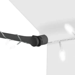Sisäänkelattava markiisi ledillä 250 cm kerma