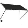 Sisäänkelattava markiisi ledillä 250x150 cm antrasiitti