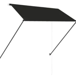 Sisäänkelattava markiisi ledillä 250x150 cm antrasiitti