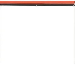 Sisäänkelattava markiisi 300x150 cm oranssi ja ruskea