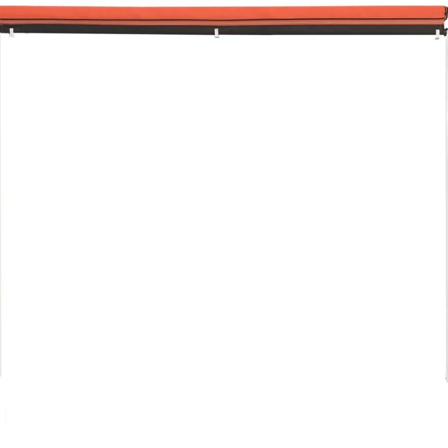 Sisäänkelattava markiisi 300x150 cm oranssi ja ruskea