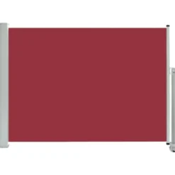 Sisäänvedettävä terassin sivumarkiisi 80x300 cm punainen