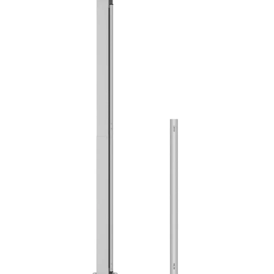 Sisäänvedettävä terassin sivumarkiisi 200x500 cm musta