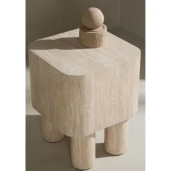 Sivupöytä Venture Home Klirou, 40x40cm, beige