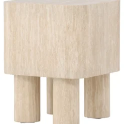 Sivupöytä Venture Home Klirou, 40x40cm, beige