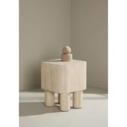 Sivupöytä Venture Home Klirou, 40x40cm, beige