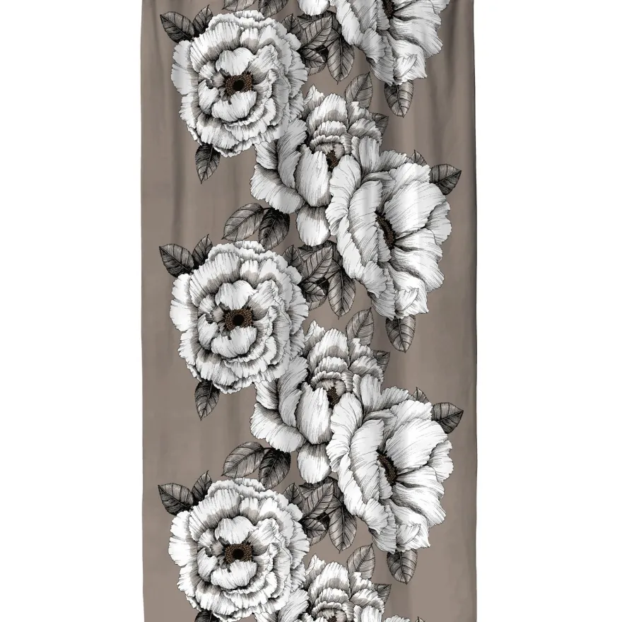 Sivuverho Vallila Alma, mokka, 140x250 cm