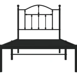 Sängynrunko metalli, musta tai valkoinen, eri kokoja ja päätyvaihtoehtoja (29564)