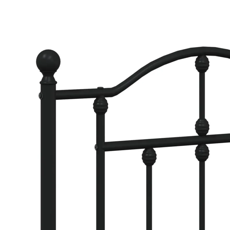 Sängynrunko metalli, musta tai valkoinen, eri kokoja ja päätyvaihtoehtoja (29564)
