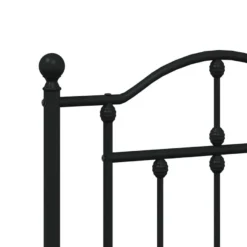 Sängynrunko metalli, musta tai valkoinen, eri kokoja ja päätyvaihtoehtoja (29564)