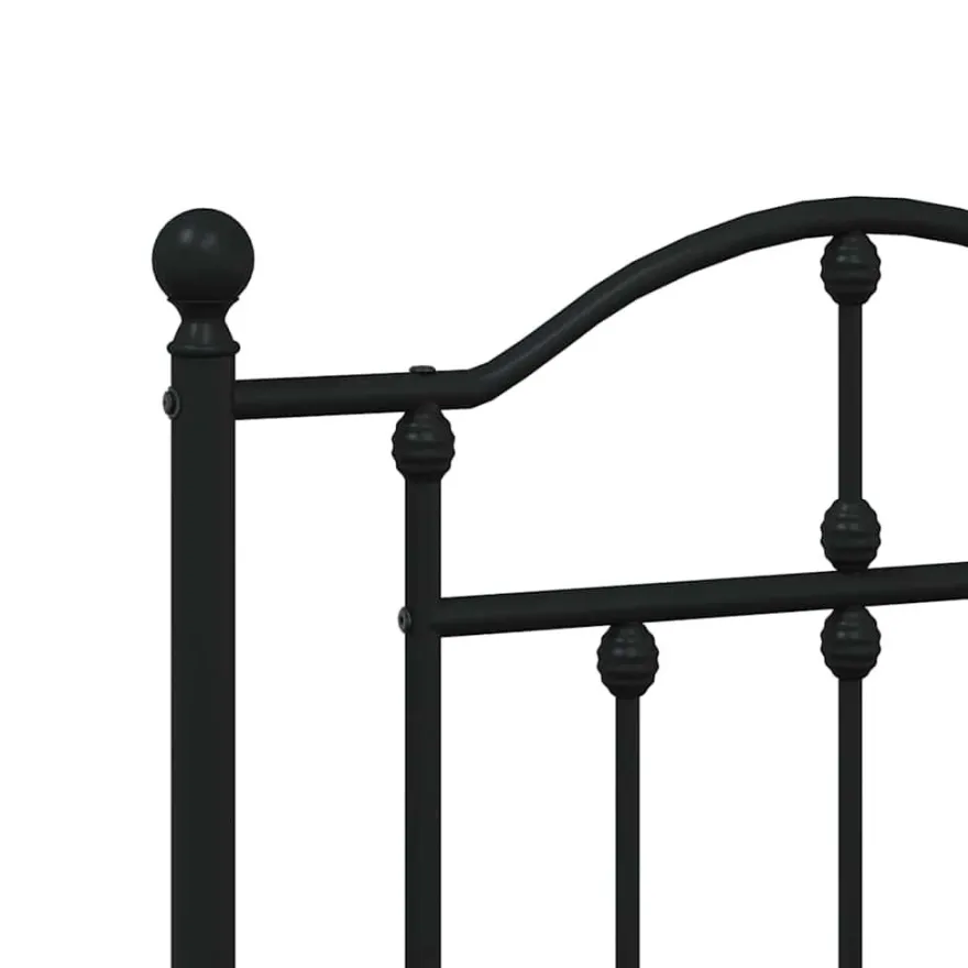 Sängynrunko metalli, musta tai valkoinen, eri kokoja ja päätyvaihtoehtoja (29564)