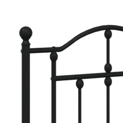 Sängynrunko metalli, musta tai valkoinen, eri kokoja ja päätyvaihtoehtoja (29564)