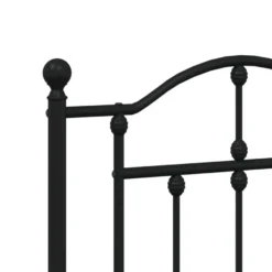 Sängynrunko metalli, musta tai valkoinen, eri kokoja ja päätyvaihtoehtoja (29564)