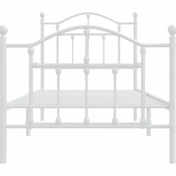 Sängynrunko metalli, musta tai valkoinen, eri kokoja ja päätyvaihtoehtoja (29564)