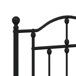 Sängynrunko metalli, musta tai valkoinen, eri kokoja ja päätyvaihtoehtoja (29564)