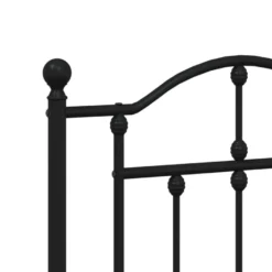 Sängynrunko metalli, musta tai valkoinen, eri kokoja ja päätyvaihtoehtoja (29564)