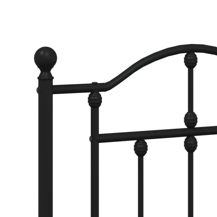 Sängynrunko metalli, musta tai valkoinen, eri kokoja ja päätyvaihtoehtoja (29564)