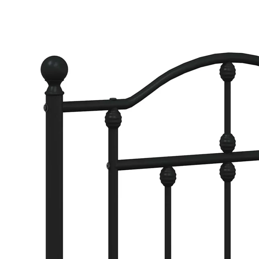 Sängynrunko metalli, musta tai valkoinen, eri kokoja ja päätyvaihtoehtoja (29564)